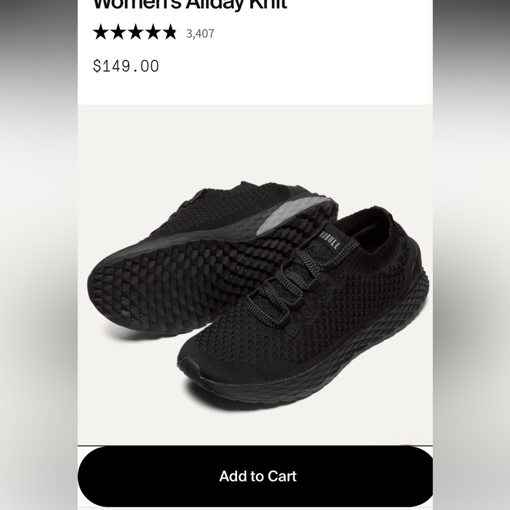 Nobull Black Allday Knit Sneakers